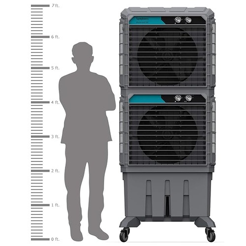 SYMPHONY Movicool DD 125 Double Decker Air Cooler 125-litres Grey